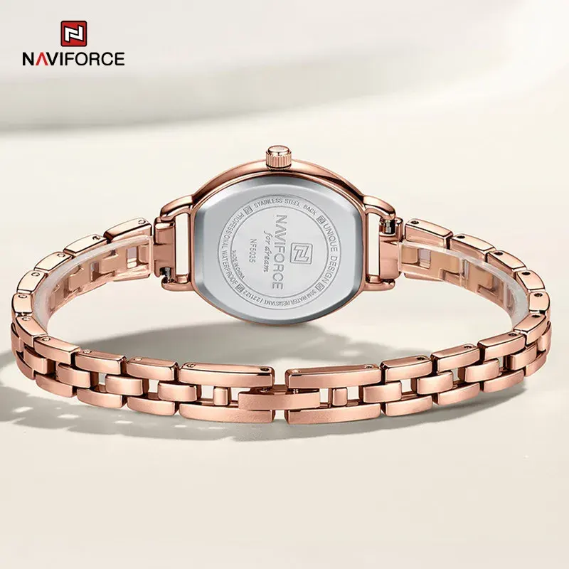 Naviforce NF5035 Luxury Fashion Rose Gold Ladies Watch